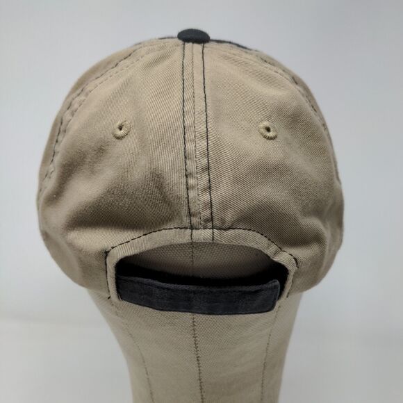 Checkered Flag Sports Men's Strapback Hat Black Tan Chevrolet Chevy Trucks - Picture 7 of 10